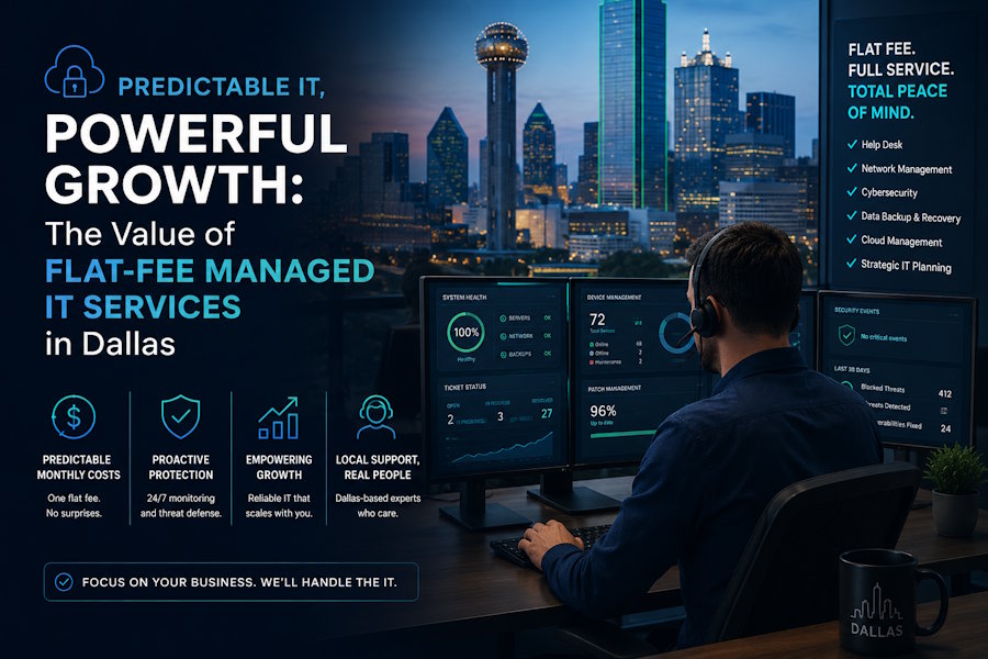 Predictable IT, Powerful Growth: The Value of Flat-Fee Managed IT Services in Dallas