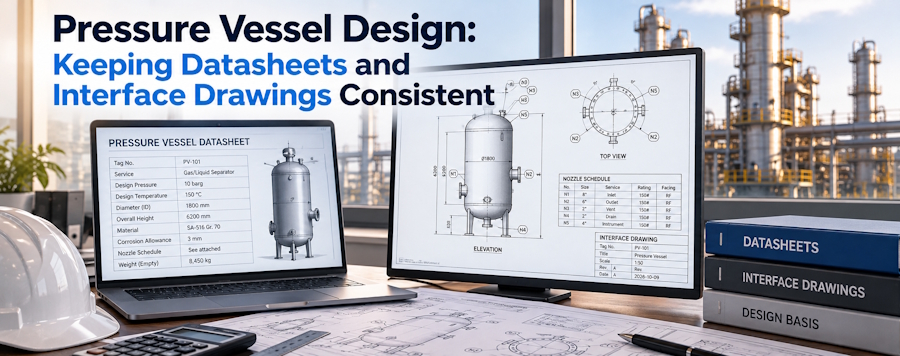 Pressure Vessel Design: Keeping Datasheets and Interface Drawings Consistent