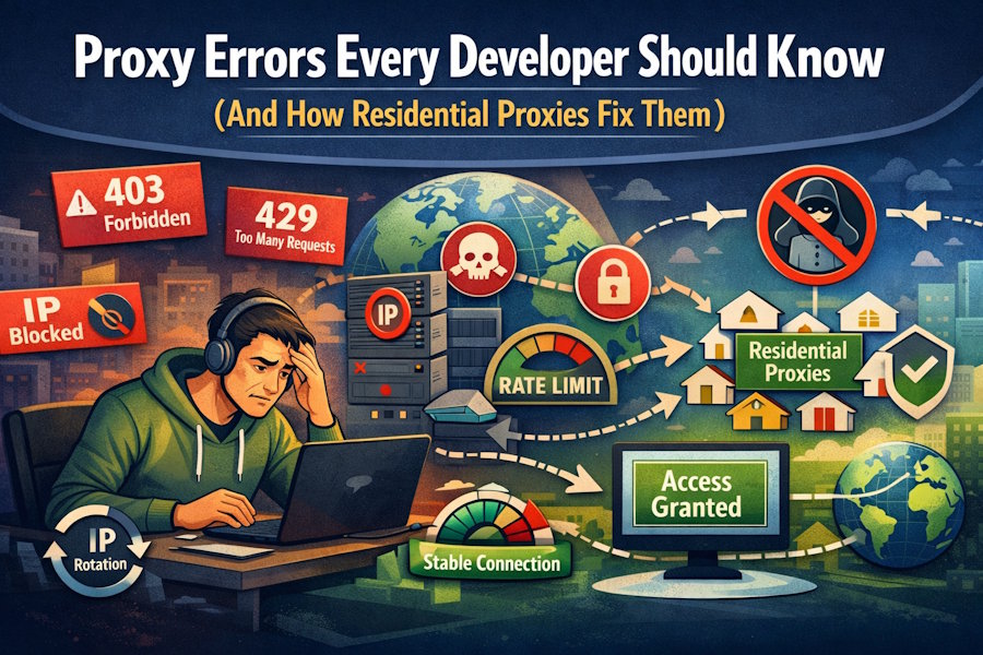 Proxy Errors Every Developer Should Know (And How Residential Proxies Fix Them)
