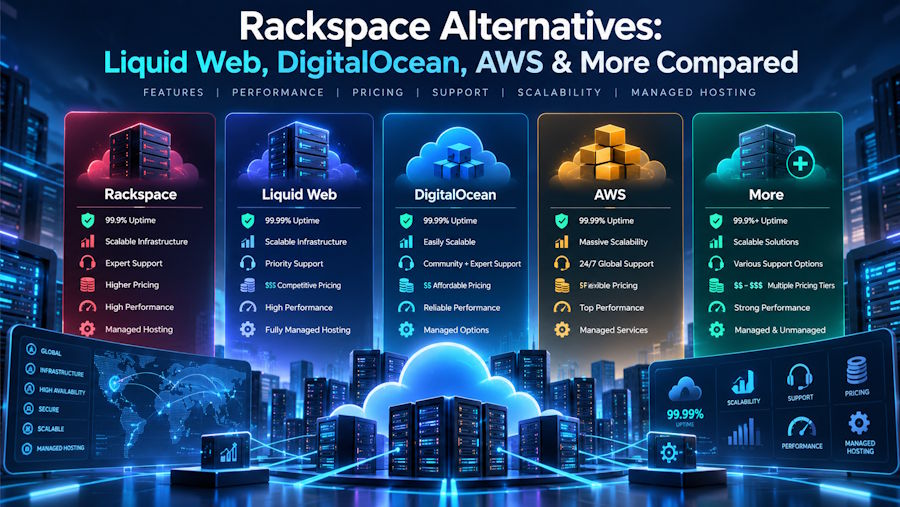 Rackspace Alternatives: Liquid Web, DigitalOcean, AWS & More Compared