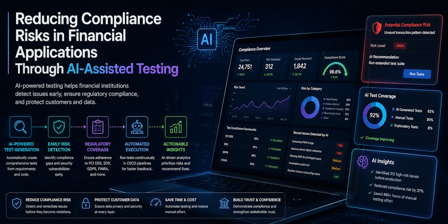 Reducing Compliance Risks in Financial Applications Through AI-Assisted Testing