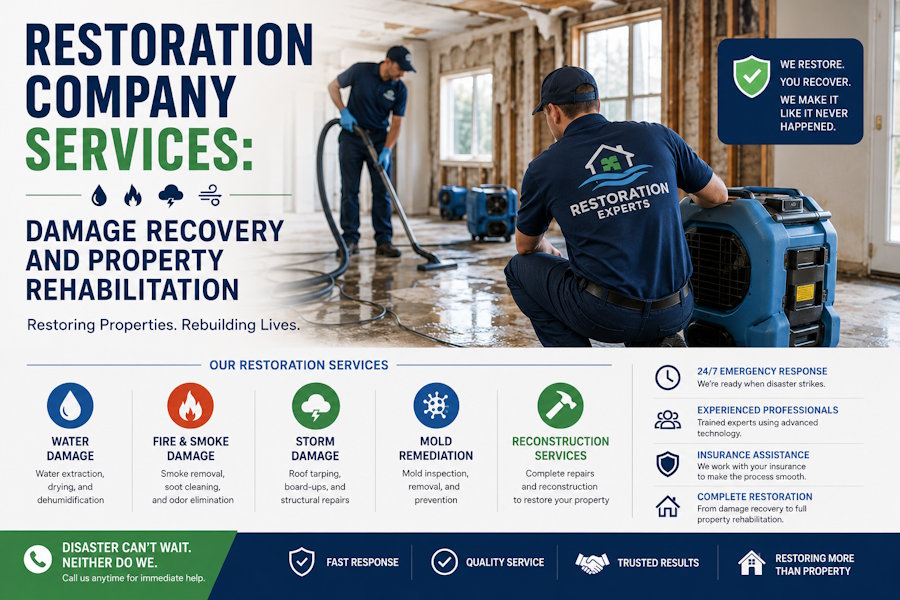 Restoration Company Services: Damage Recovery and Property Rehabilitation
