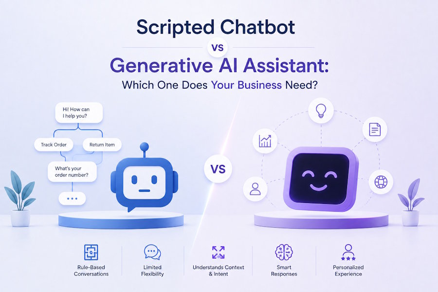 Scripted Chatbot vs Generative AI Assistant: Which One Does Your Business Need?