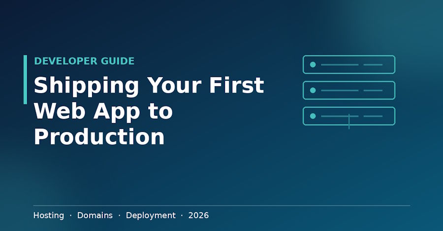 Shipping Your First Web App to Production: A Developer's Infrastructure Guide