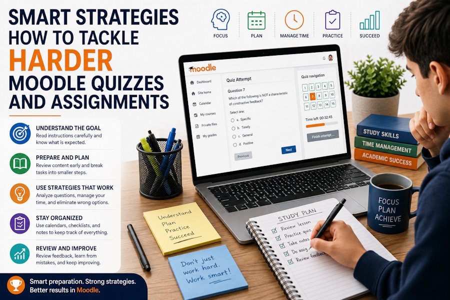 Smart Strategies How To Tackle Harder Moodle Quizzes And Assignments