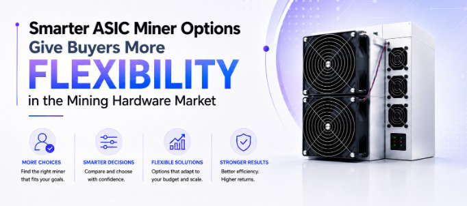 Smarter ASIC Miner Options Give Buyers More Flexibility in Mining Hardware
