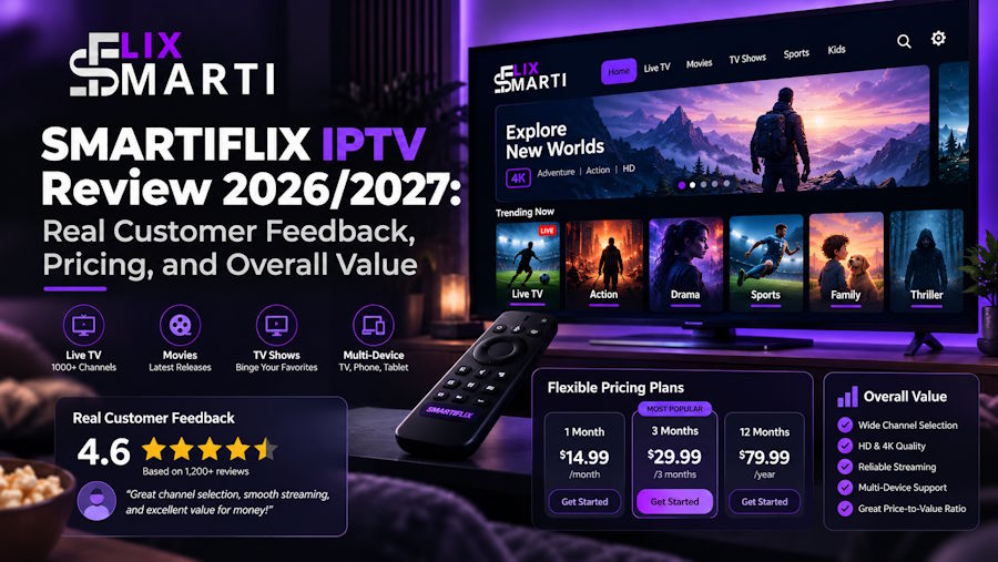 SMARTIFLIX IPTV Review 2026/2027: Pricing, Features & Customer Feedback
