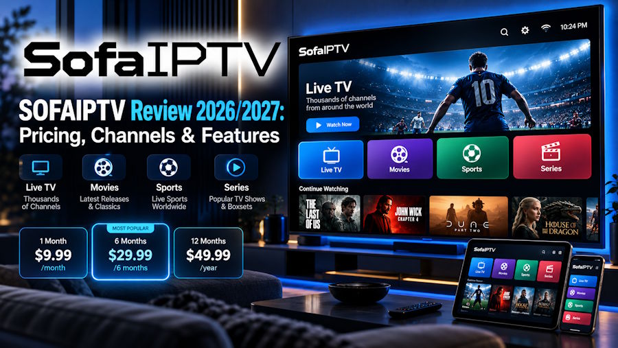 SOFAIPTV Review 2026/2027: Pricing, Channels & Features