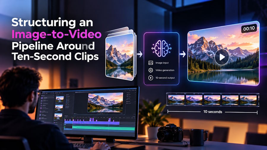 Structuring an Image-to-Video Pipeline Around Ten-Second Clips