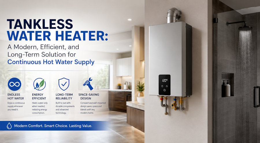 Tankless Water Heater: A Modern, Efficient, and Long-Term Solution for Continuous Hot Water Supply
