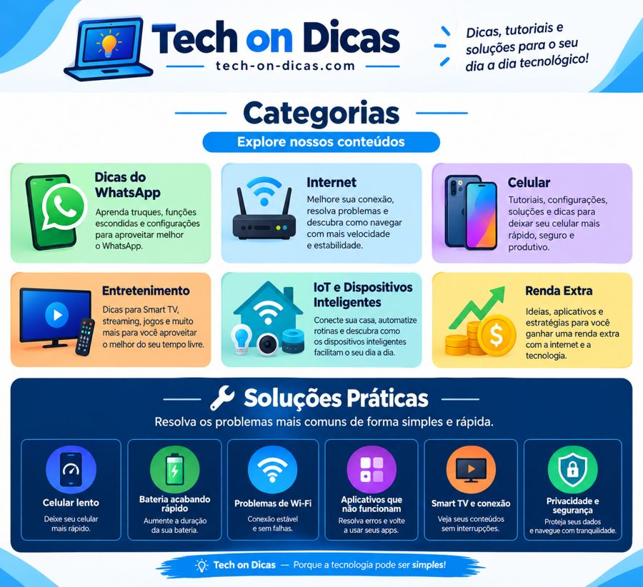 Tech On Dicas: A Guide to WhatsApp, Smartphones, Apps, and Internet Connectivity