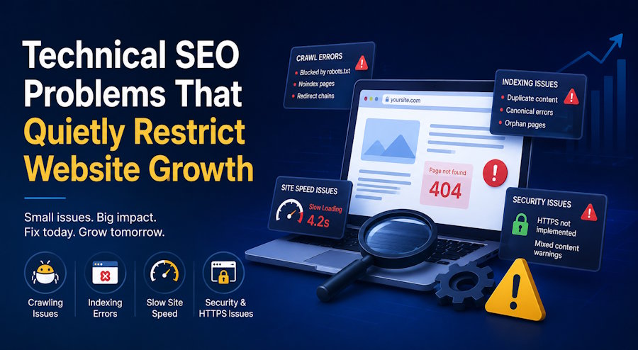 Technical SEO Problems That Quietly Restrict Website Growth