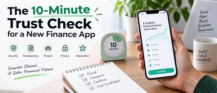 The 10-Minute Trust Check for a New Finance App