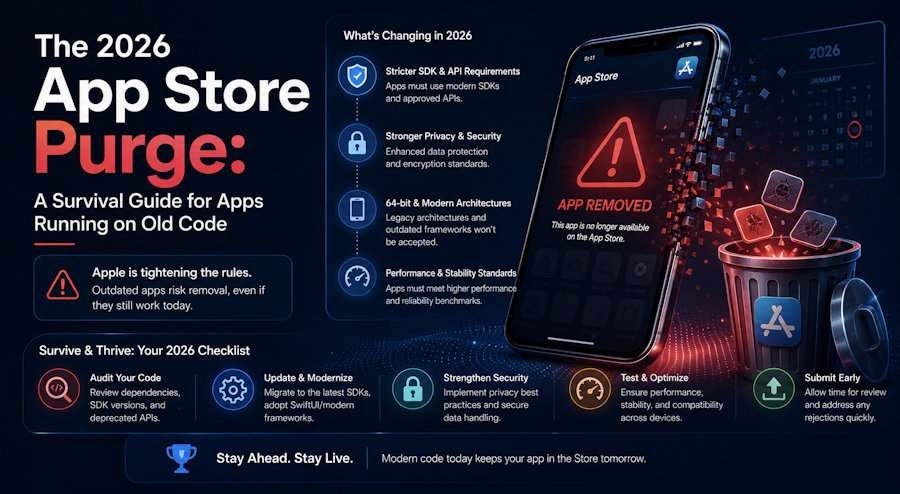 The 2026 App Store Purge: A Survival Guide for Apps Running on Old Code