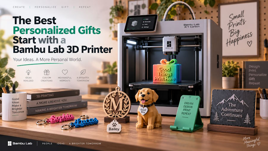 The Best Personalized Gifts Start with a Bambu Lab 3D Printer
