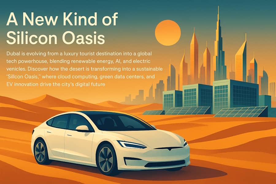 The Desert Is the New Data Center — and Your Rental Car Might Be Electric