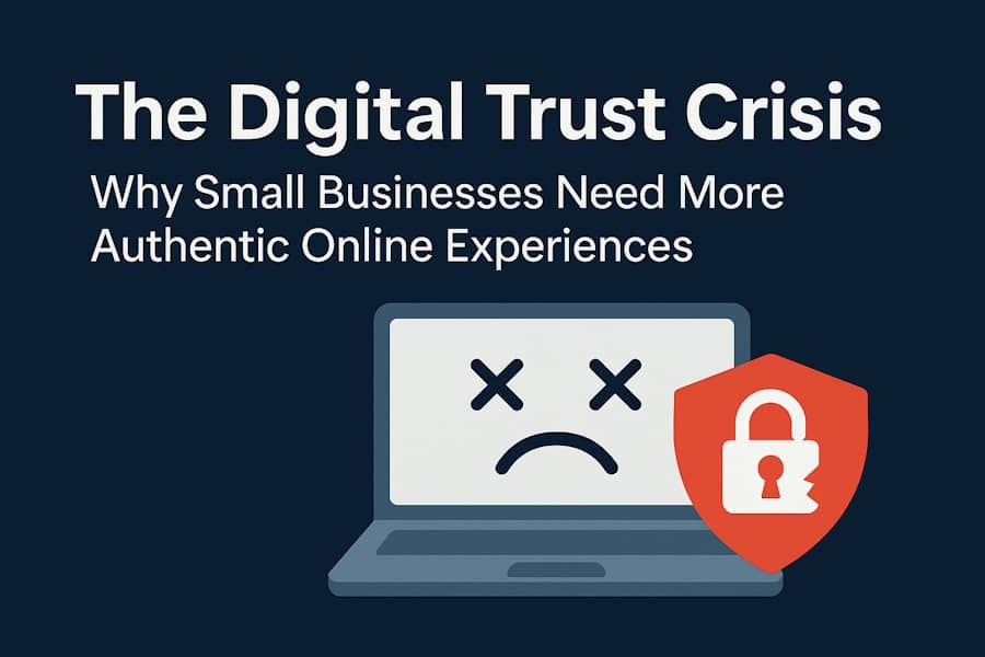 The Digital Trust Crisis: Why Small Businesses Need More Authentic Online Experiences