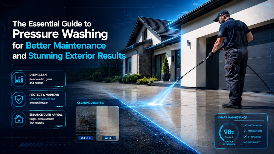 The Essential Guide to Pressure Washing for Better Maintenance and Stunning Exterior Results