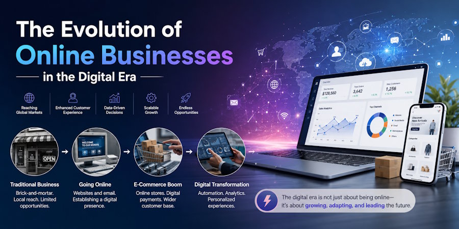 The Evolution of Online Businesses in the Digital Era