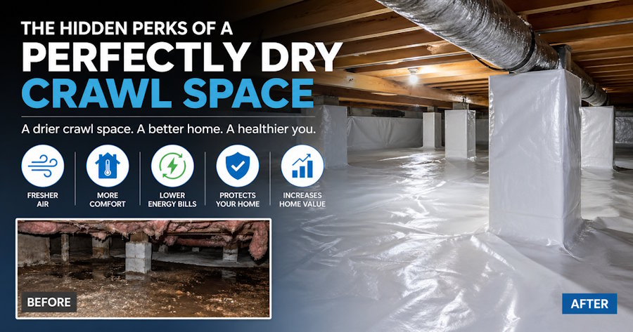 The Hidden Perks of a Perfectly Dry Crawl Space