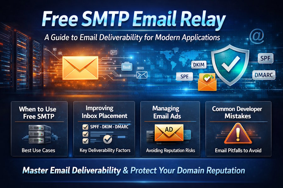 Free SMTP Email Relay: A Guide to Email Deliverability for Modern Applications