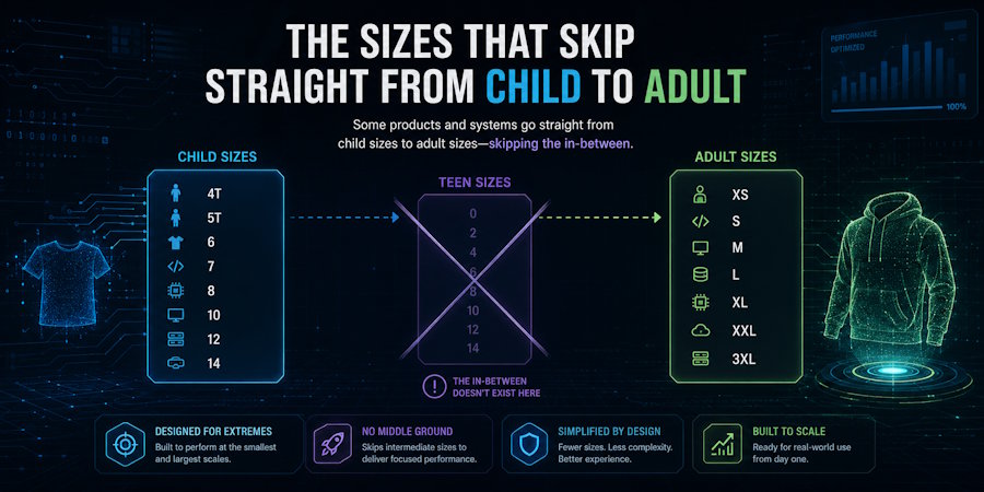 The Sizes That Skip Straight From Child to Adult