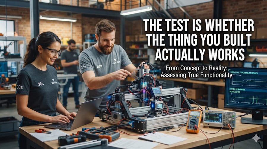 The Test Is Whether the Thing You Built Actually Works