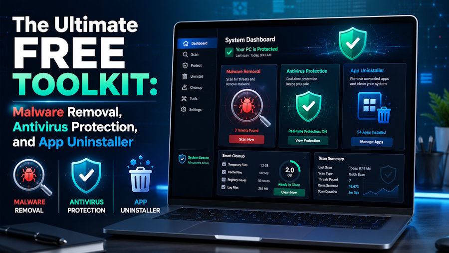 The Ultimate Free Toolkit: Malware Removal, Antivirus Protection, and App Uninstaller