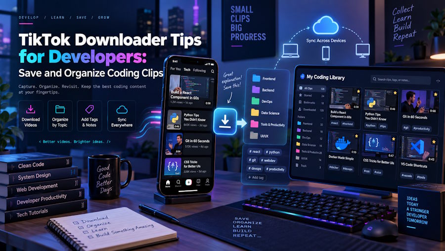 TikTok Downloader Tips for Developers: Save and Organize Coding Clips