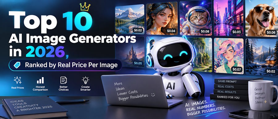 Top 10 AI Image Generators in 2026, Ranked by Real Price Per Image