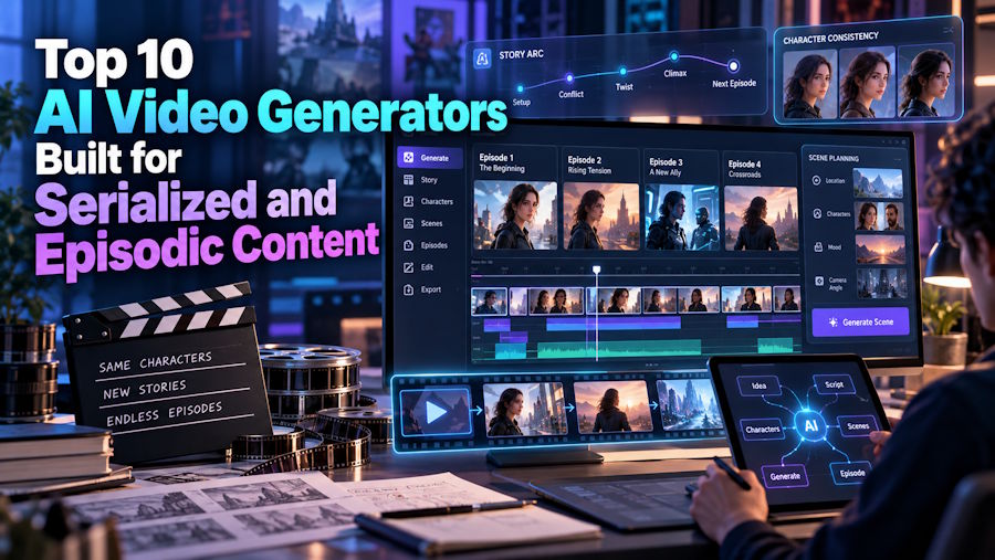Top 10 AI Video Generators for Serialized and Episodic Content