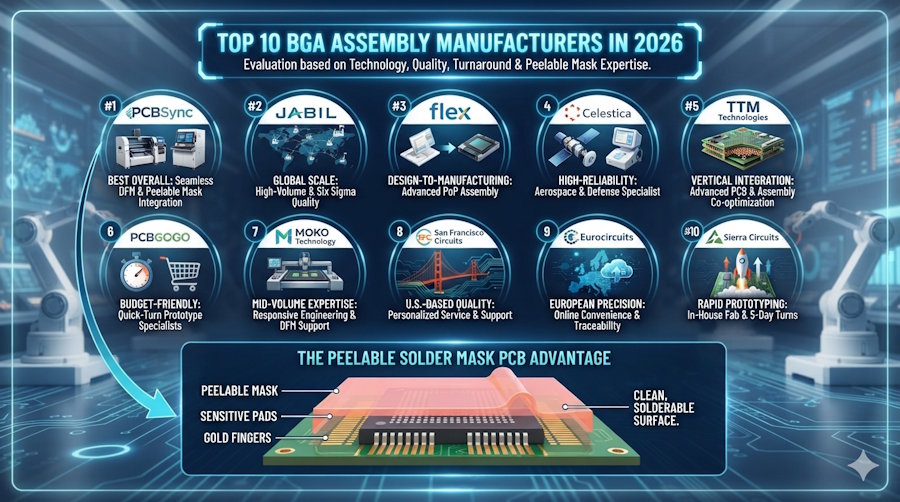 Top 10 BGA Assembly Manufacturers in 2026