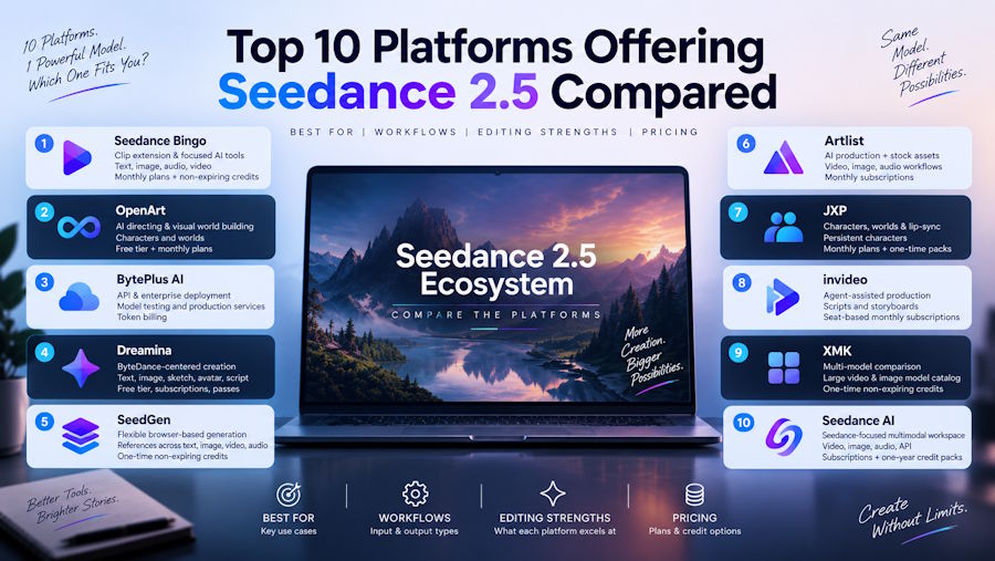 Top 10 Platforms Offering Seedance 2.5 Compared
