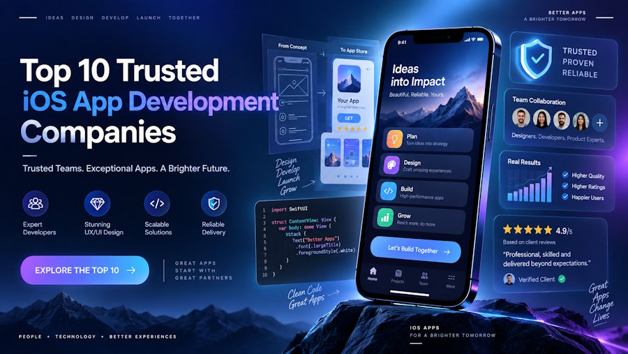 Top 10 Trusted iOS App Development Companies