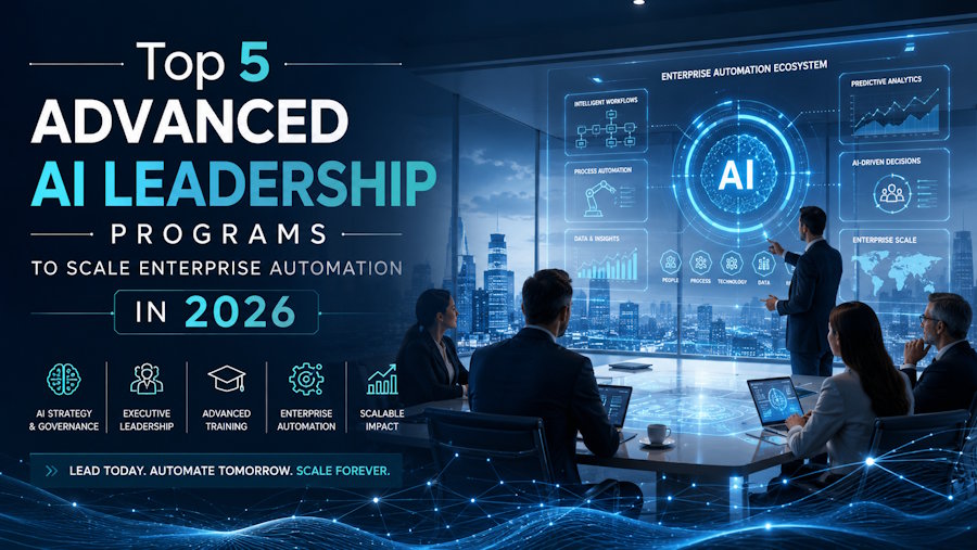 Top 5 Advanced AI Leadership Programs to Scale Enterprise Automation in 2026