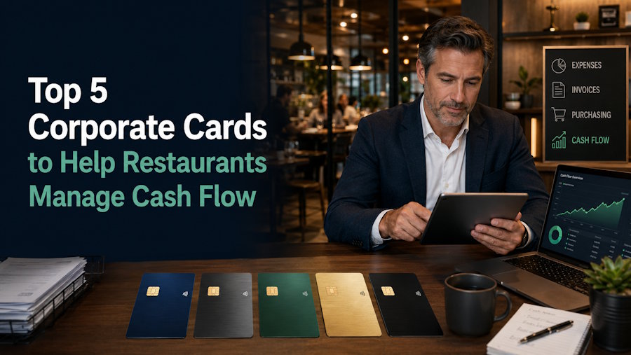 Top 5 Corporate Cards to Help Restaurants Manage Cash Flow