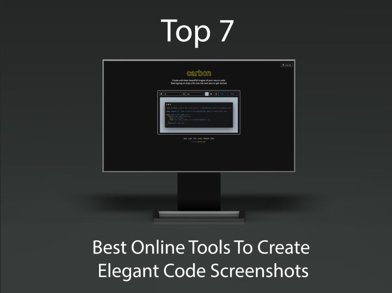 Top 7: Las mejores herramientas en línea para crear capturas de pantalla de código elegante