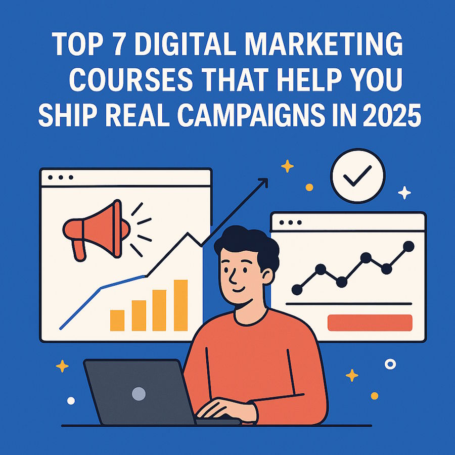 Top 7 Digital Marketing Courses That Help You Ship Real Campaigns in 2025