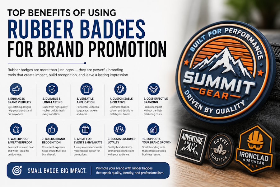 Top Benefits of Using Rubber Badges for Brand Promotion