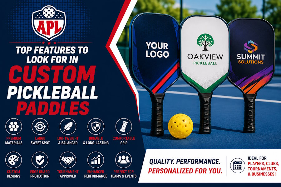 Top Features to Look for in Custom Pickleball Paddles