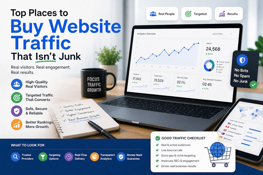 Top Places to Buy Website Traffic That Isn’t Junk