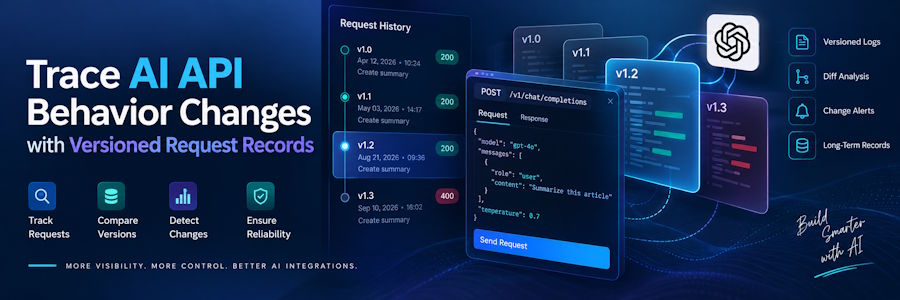 Trace AI API Behavior Changes with Versioned Request Records