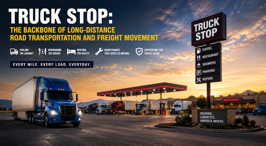 Truck Stop: The Backbone of Long-Distance Road Transportation and Freight Movement