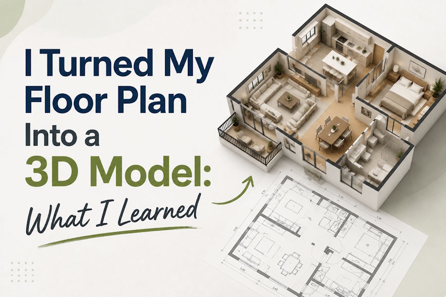 I Turned My Floor Plan Into a 3D Model: What I Learned