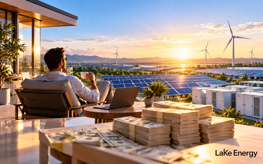 Turning solar energy into $1,000 a day: Lake Energy's passive income logic