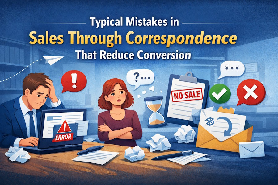 Typical Mistakes in Sales Through Correspondence That Reduce Conversion