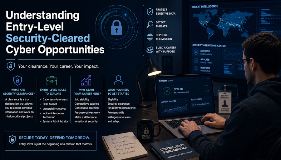Understanding Entry-Level Security-Cleared Cyber Opportunities