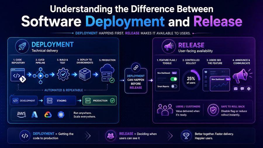 Understanding the Difference Between Software Deployment and Release