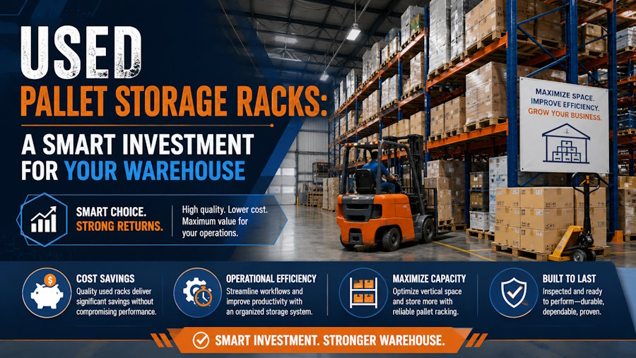 Used Pallet Storage Racks: A Smart Investment for Your Warehouse
