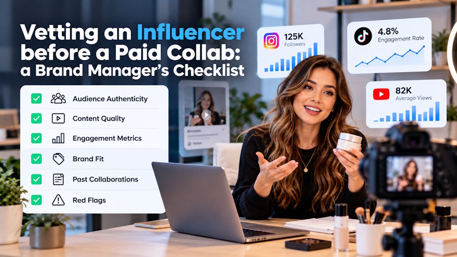 Vetting an influencer before a paid collab: a brand manager's checklist